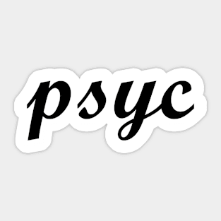 Psyc Sticker